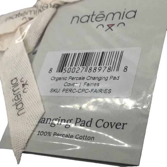 Natemia Organic Percale Changing Pad Cover -FAIRIES - Picture 8 of 8